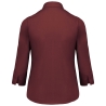 Chemise popeline manches 3/4 femme Kariban – Bordeaux – vue 2