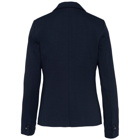 Veste maille femme Marine Kariban – Coupe corporate brodée en France – vue 2