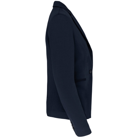 Veste maille femme Marine Kariban – Coupe corporate brodée en France – vue 3