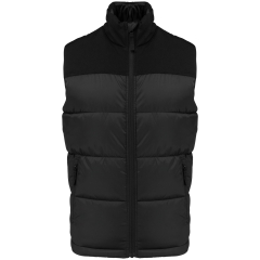 Bodywarmer matelassé bi-ton unisexe Kariban – Noir