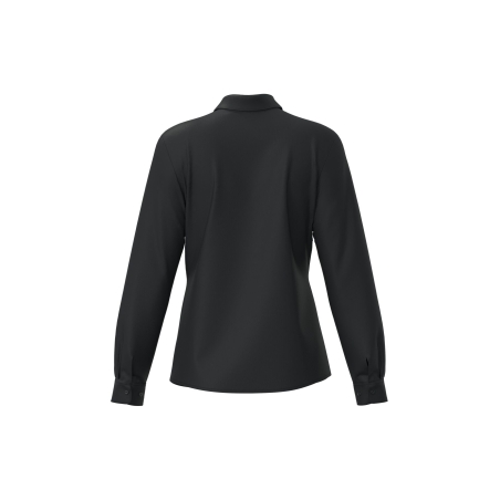 Chemise Popeline Polycoton Femme Sans Poche Noire Kariban – vue 2