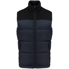 Bodywarmer matelassé bi-ton unisexe Kariban – Marine / Noir