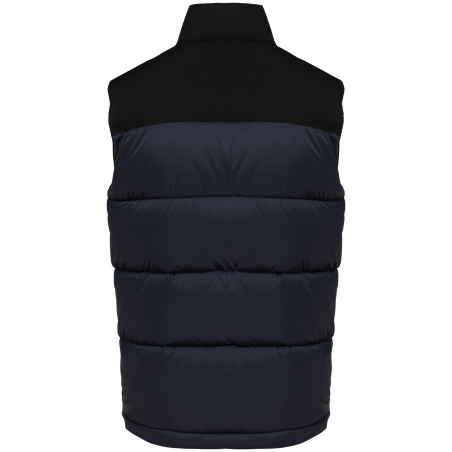 Bodywarmer matelassé bi-ton unisexe Kariban – Marine / Noir – vue 2