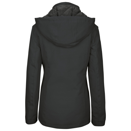 Parka femme gris foncé Kariban – veste de travail hiver – vue 2