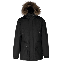 Parka Grand Froid Kariban Noir – Veste de Travail Hiver Personnalisable