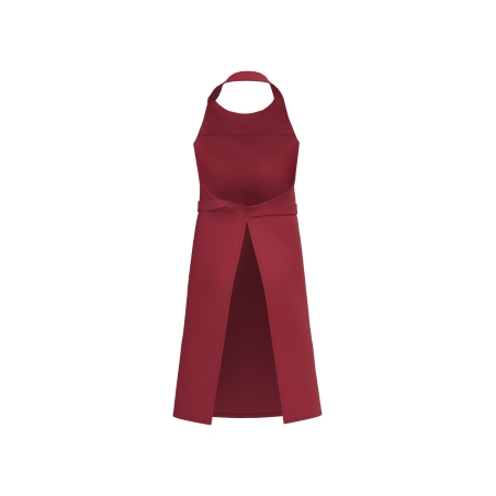 Tablier poche coton bio Rouge Hibiscus Kariban – One Size – vue 2