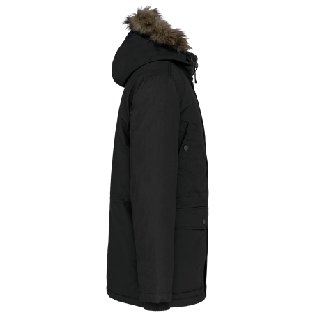 Parka Grand Froid Kariban Noir – Veste de Travail Hiver Personnalisable – vue 3