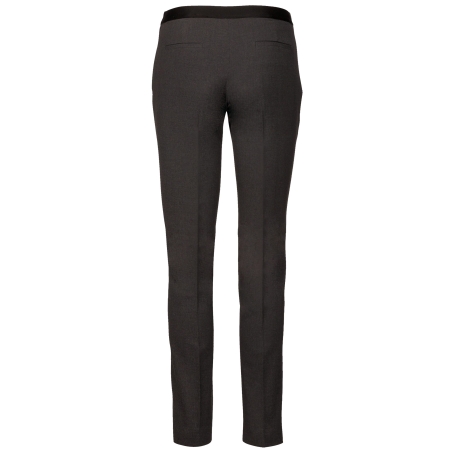 Pantalon de travail femme coupe droite gris anthracite Kariban – vue 2