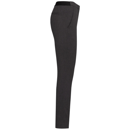 Pantalon de travail femme coupe droite gris anthracite Kariban – vue 3