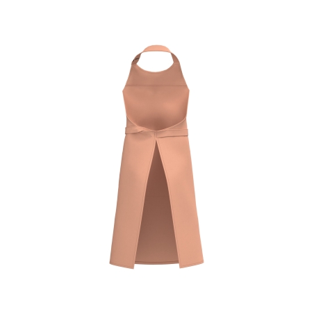 Tablier avec poche en coton Bio Orange Kariban – One Size – vue 2