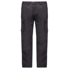 Pantalon multipoches homme Gris Kariban – Workwear Straight