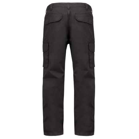Pantalon multipoches homme Gris Kariban – Workwear Straight – vue 2