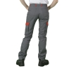 Pantalon de travail femme Gris et rouge