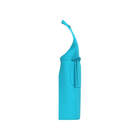 Tablier de cuisine Turquoise en coton bio Kariban – One Size – vue 3