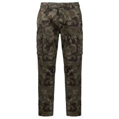 Pantalon multipoches homme Olive Camouflage Kariban – Vert