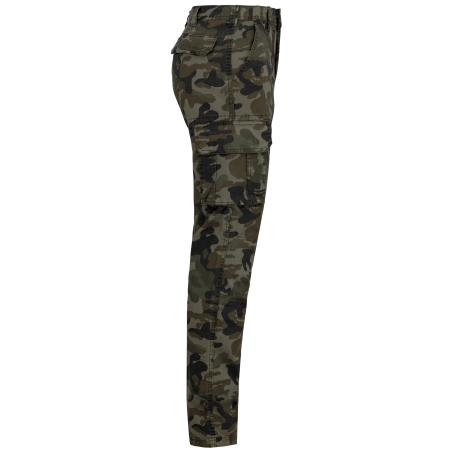 Pantalon multipoches homme Olive Camouflage Kariban – Vert – vue 3