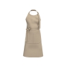 Tablier beige avec poche en coton bio Kariban – One Size