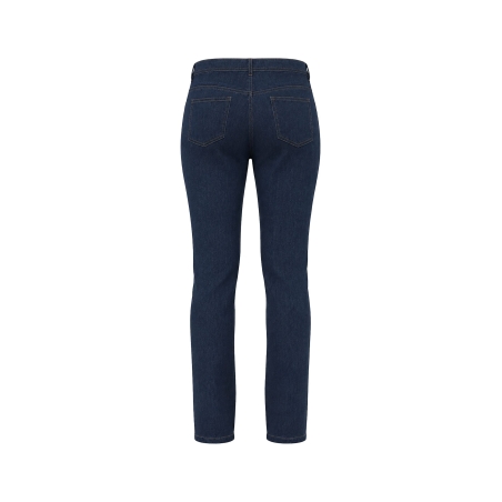 Jean basic femme Kariban coupe droite – Bleu Rinse – vue 2