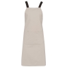 Tablier Coton Bio Beige Kariban – Aspect Vieilli Unique