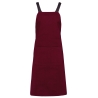Tablier Coton Bio Bordeaux Kariban – Aspect Vieilli