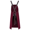 Tablier Coton Bio Bordeaux Kariban – Aspect Vieilli – vue 2