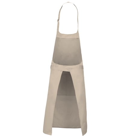 Tablier polycoton poche avant Kariban – Beige (Angora) – vue 2