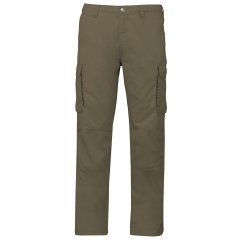 Pantalon léger multipoches homme Kariban – Vert kaki