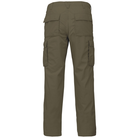 Pantalon léger multipoches homme Kariban – Vert kaki – vue 2