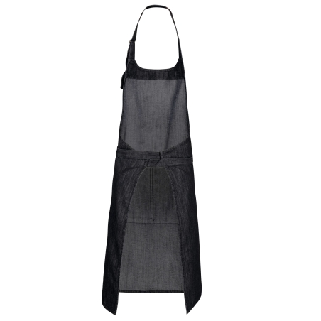 Tablier polycoton poche Kariban – Noir (Black Denim) – vue 2