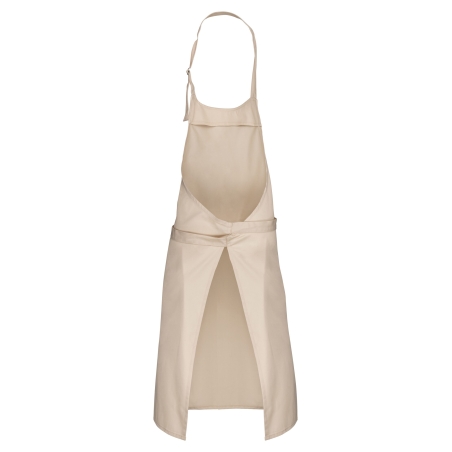 Tablier Coton Sans Poche Beige Kariban – One Size – vue 2