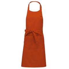 Tablier polycoton poche avant Kariban – Orange (Burnt Orange)