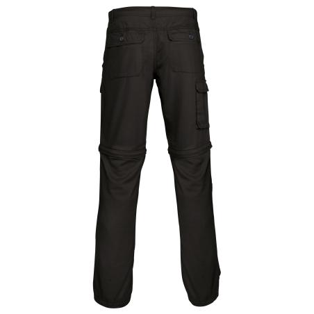 Pantalon 2 en 1 multipoches homme Noir – Kariban – vue 2