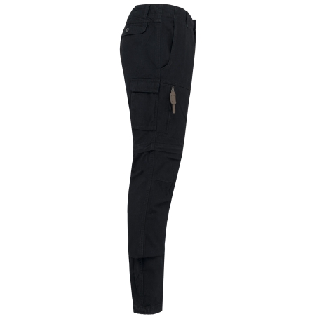 Pantalon 2 en 1 multipoches homme Noir – Kariban – vue 3