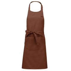 Tablier polycoton poche avant Kariban – Marron (Cacao)