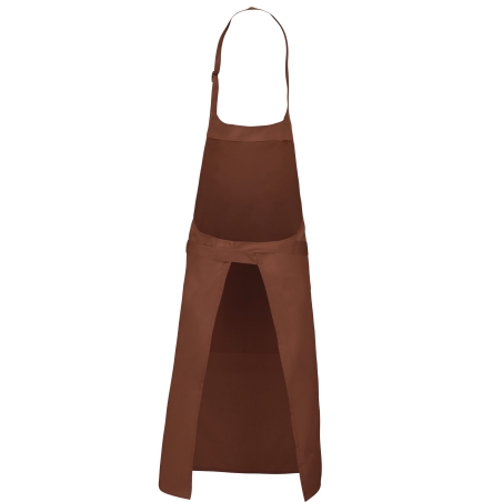 Tablier polycoton poche avant Kariban – Marron (Cacao) – vue 2