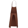Tablier polycoton poche avant Kariban – Marron (Cacao) – vue 2