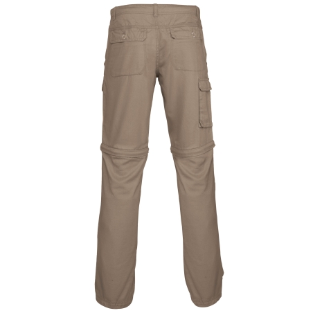 Pantalon 2 en 1 multipoches homme Beige Kariban – vue 2
