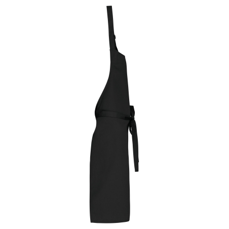Tablier coton sans poche Noir – Kariban – vue 3