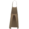 Tablier polycoton poche bicompartiment Kariban – Marron – vue 2