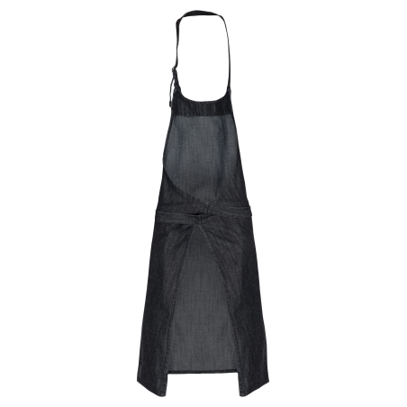 Tablier Coton Black Denim Sans Poche Kariban – Noir – vue 2