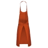 Tablier Coton Sans Poche Kariban – Orange Brûlé – vue 2