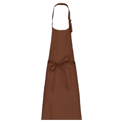 Tablier Coton Sans Poche Kariban – Coloris Marron (Cacao)