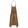 Tablier coton sans poche Kariban – Coloris Marron (Camel) – vue 2