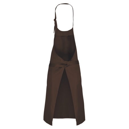 Tablier coton sans poche Marron (Chocolate) – Kariban – vue 2