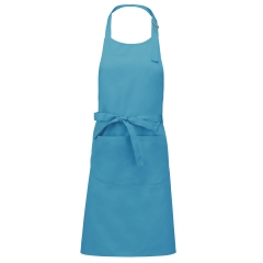 Tablier polycoton poche bicompartiment Kariban Turquoise