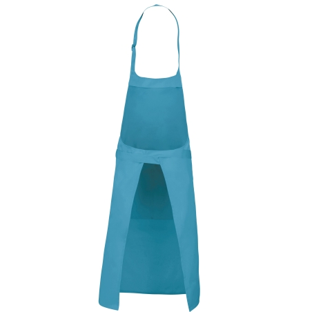 Tablier polycoton poche bicompartiment Kariban Turquoise – vue 2