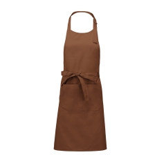Tablier coton marron avec poche – Kariban