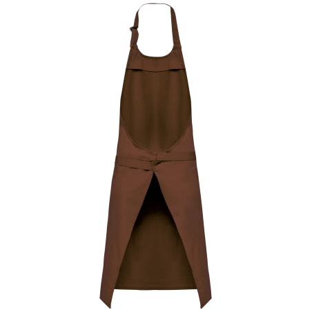 Tablier coton marron avec poche – Kariban – vue 2