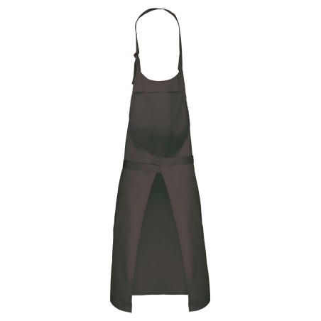 Tablier coton vert olive sans poche Kariban – One Size – vue 2