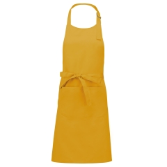 Tablier polycoton poche avant Kariban – Jaune Moutarde